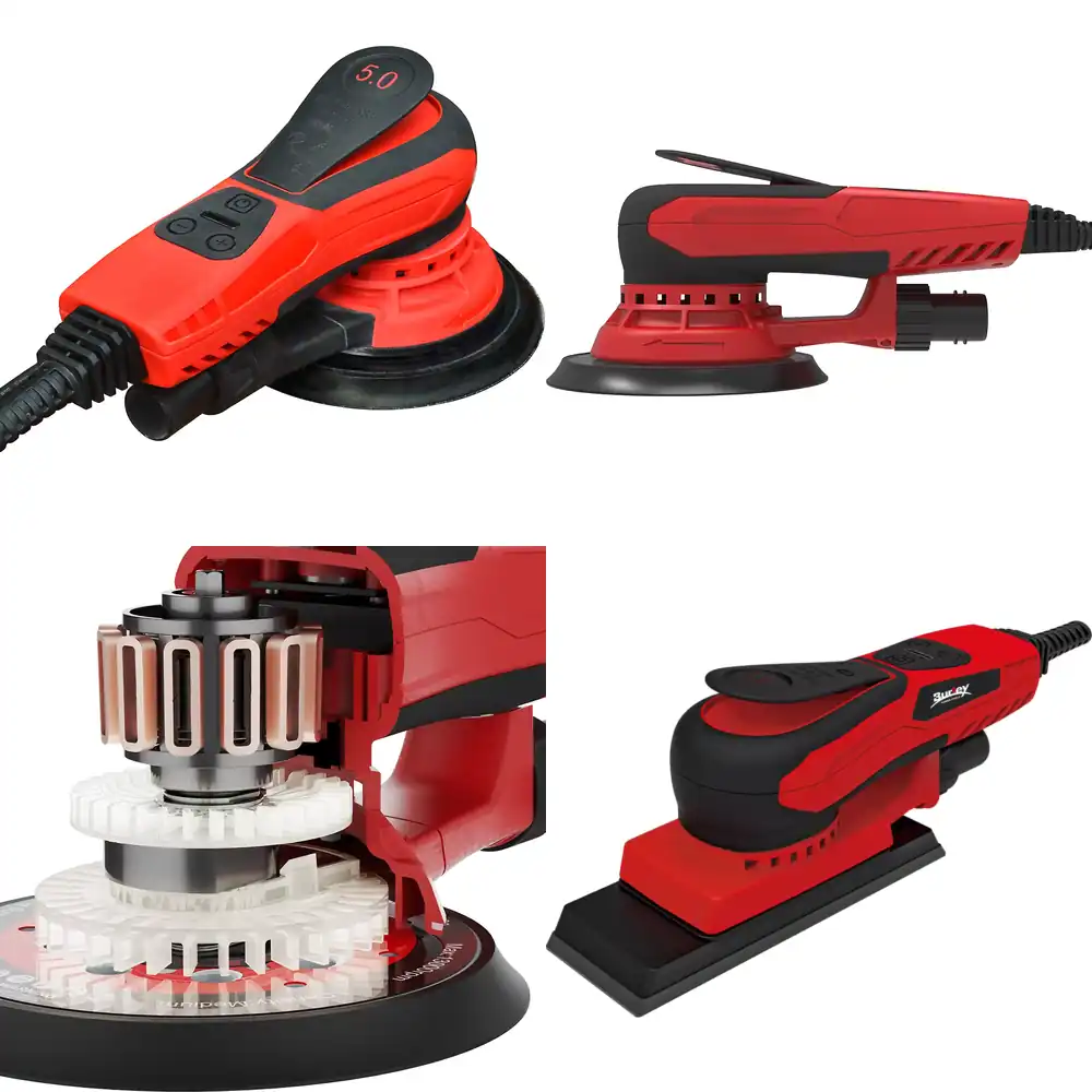 Random Orbital Sander - Burley 150mm DIY Przemysłowa Bezszczotkowa Elektryczna