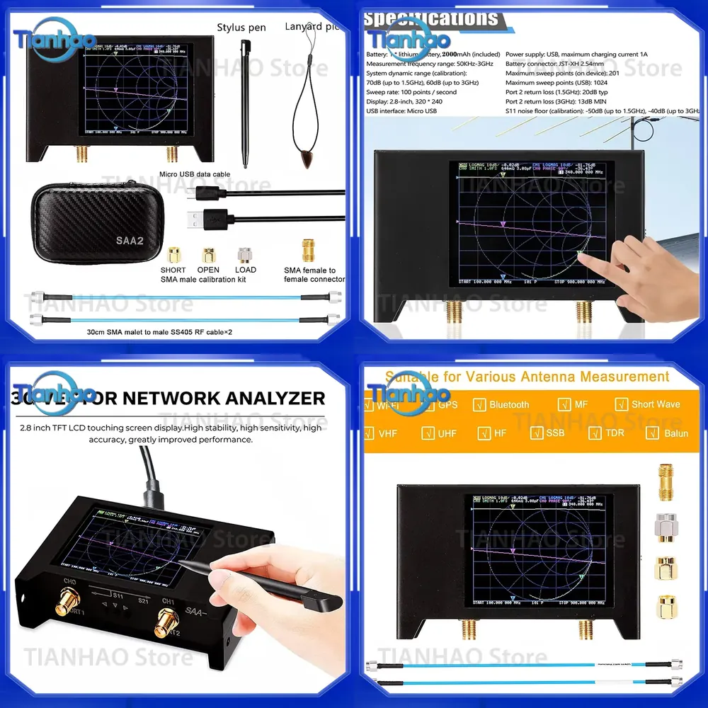 Power Tools Vector - NanoVNA V2 3G S-A-A-2 Cyfrowy Tester