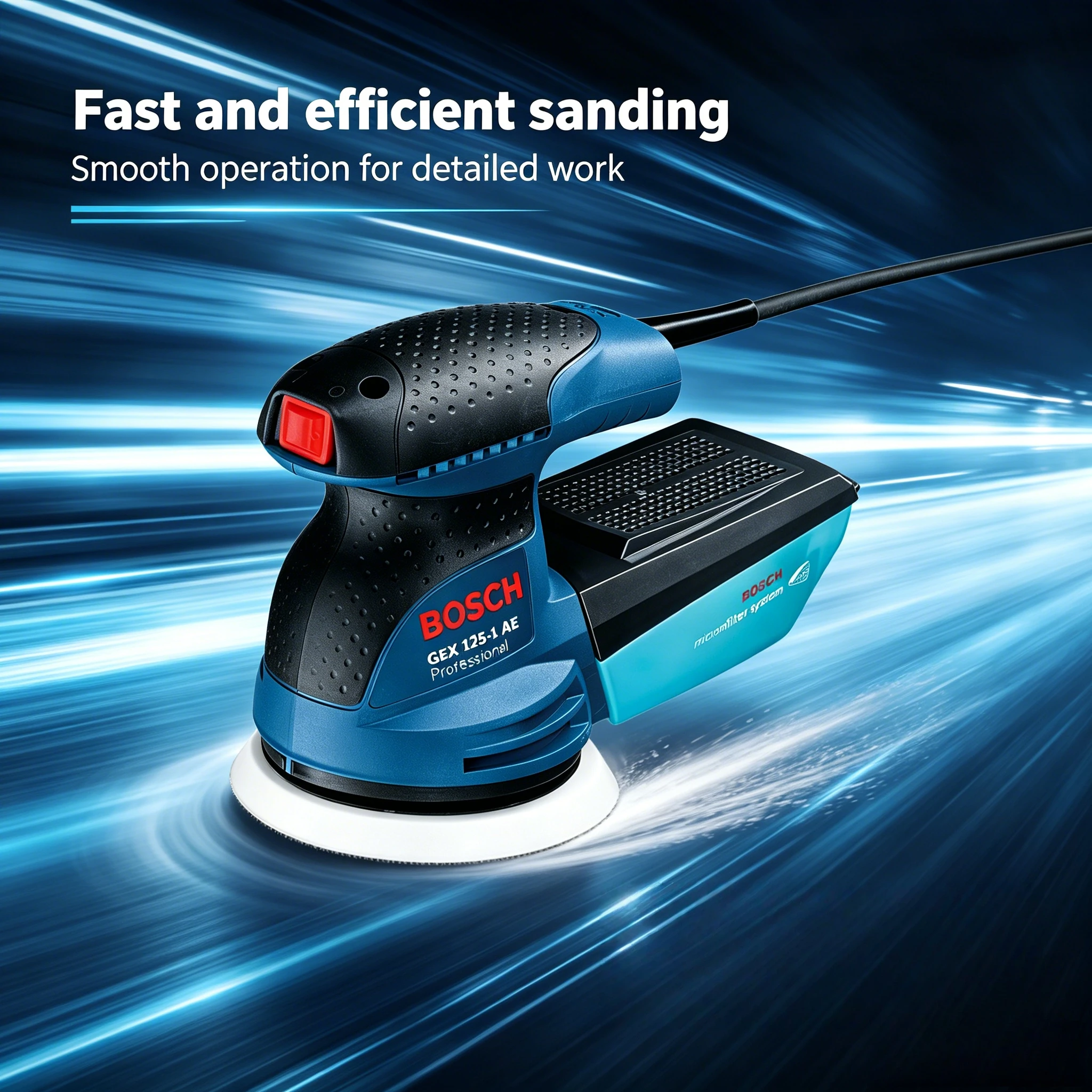 Random Orbital Sander - BOSCH GEX 125-1AE – ekscentryczna szlifierka,