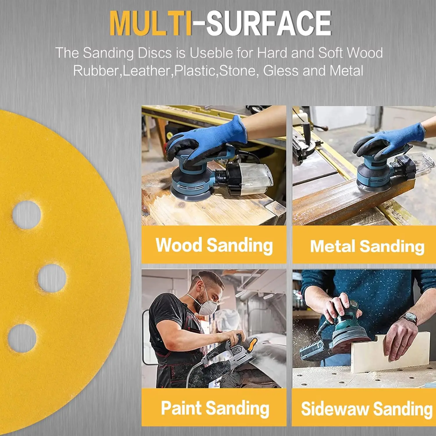 10-100 SZTUK 5-calowych (125 m – Random Orbital Sander recenzja i cena