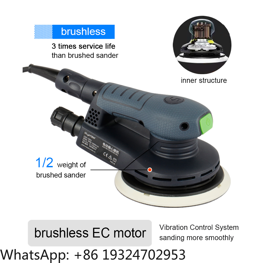 Szlifierka bezszczotkowa 220V  – Random Orbital Sander recenzja i cena