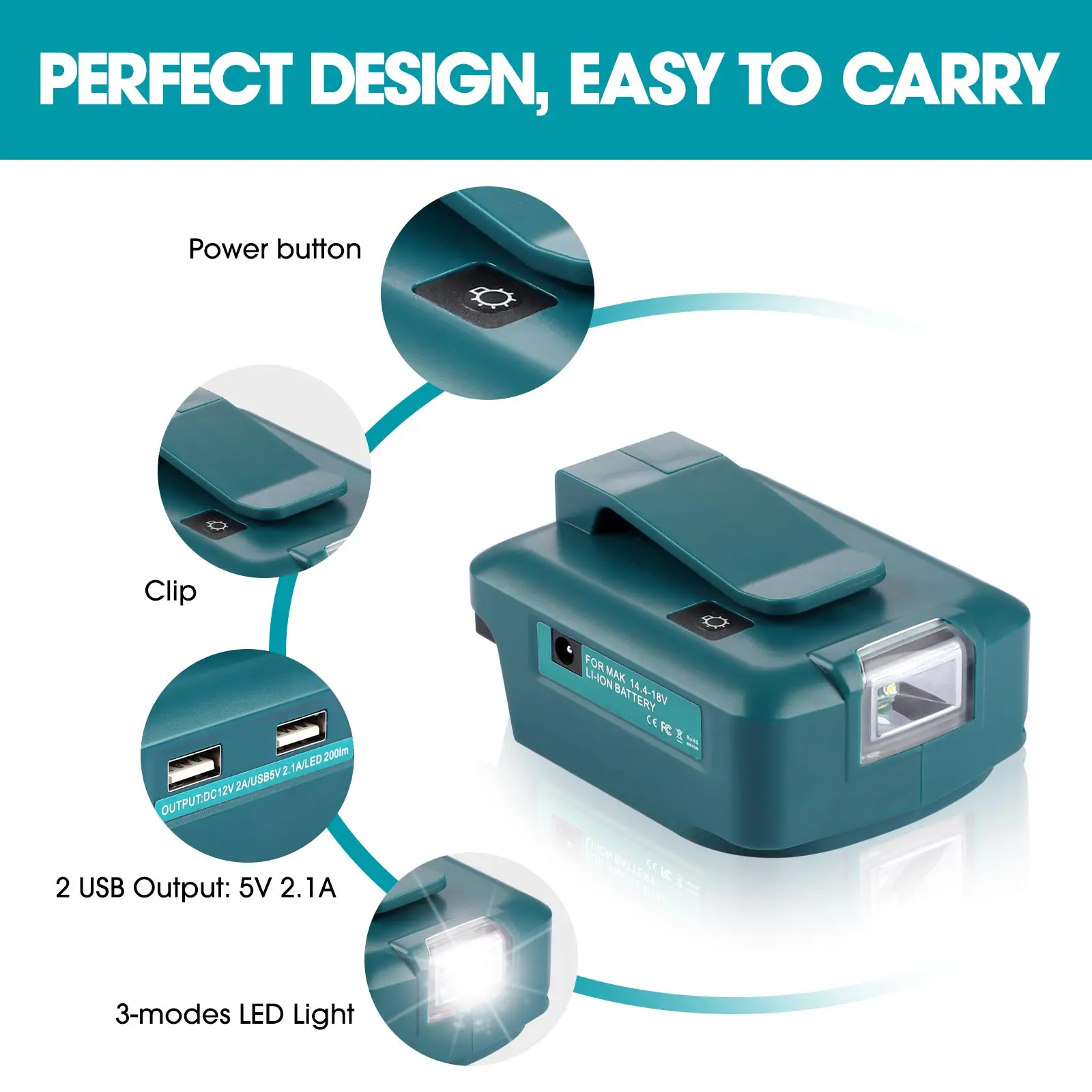 Adapter ze światłem z Type-c+U – Power Tools Milwaukee recenzja i cena