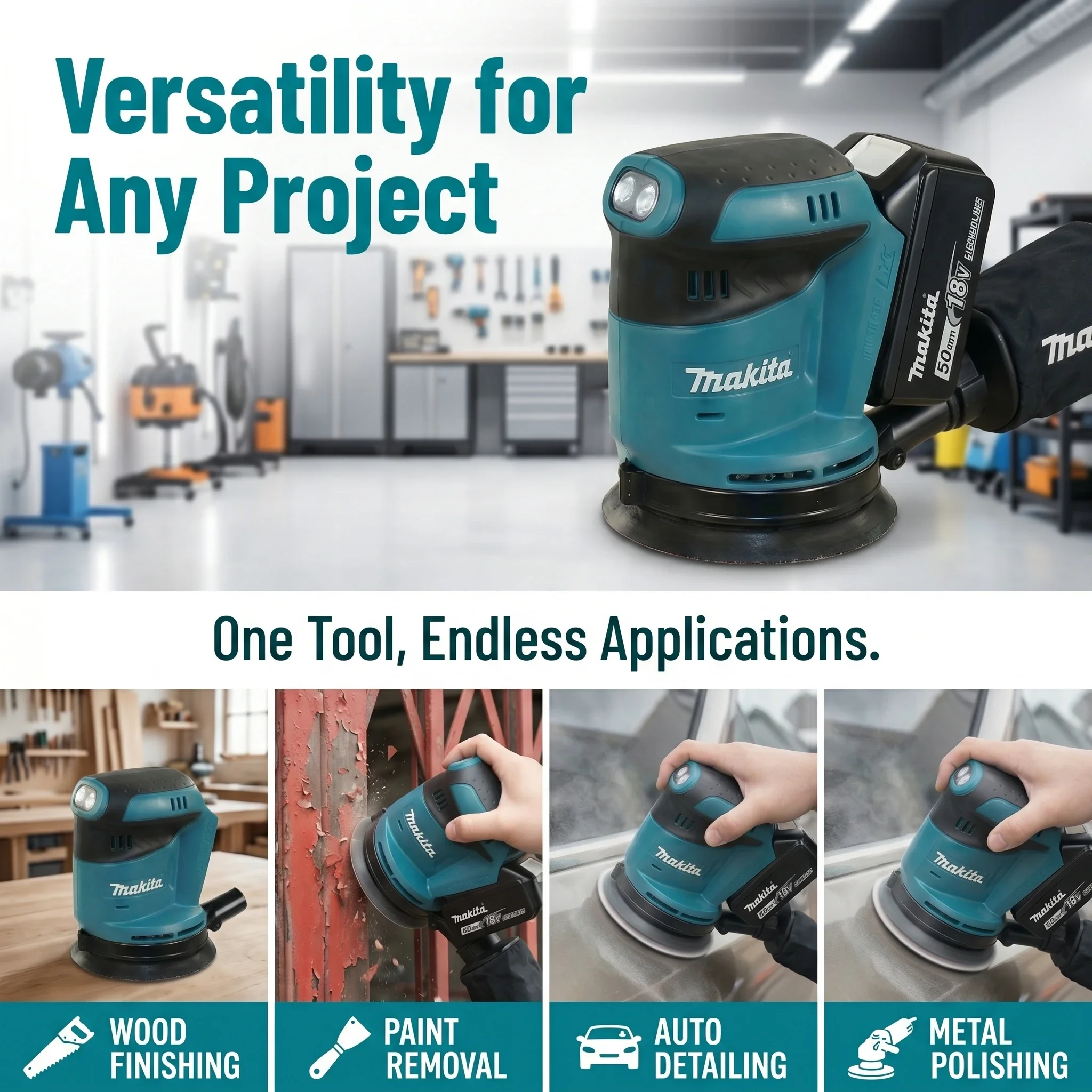 Makita DBO180Z 18V Bezszczotko – Random Orbital Sander recenzja i cena