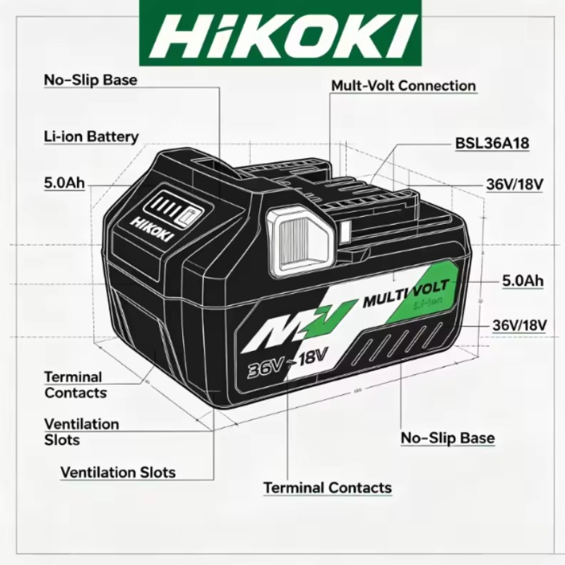 Oryginalna bateria HiKOKI 18V  – Power Tools Hikoki recenzja i cena